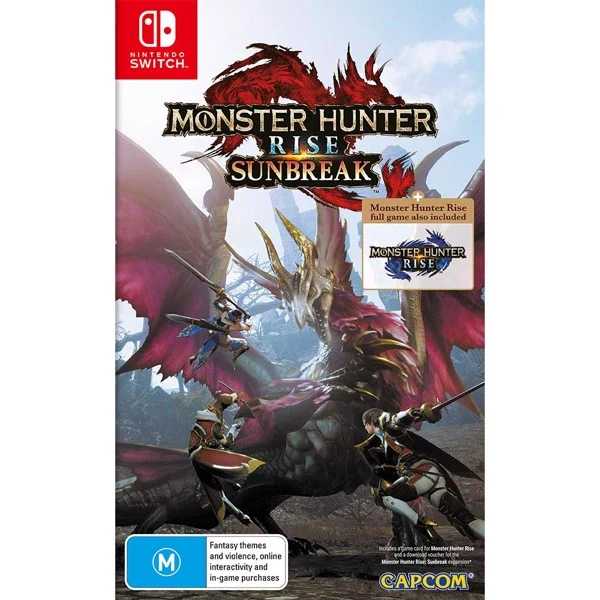 Nintendo Switch Monster Hunter Rise + Sunbreak Expansion Code