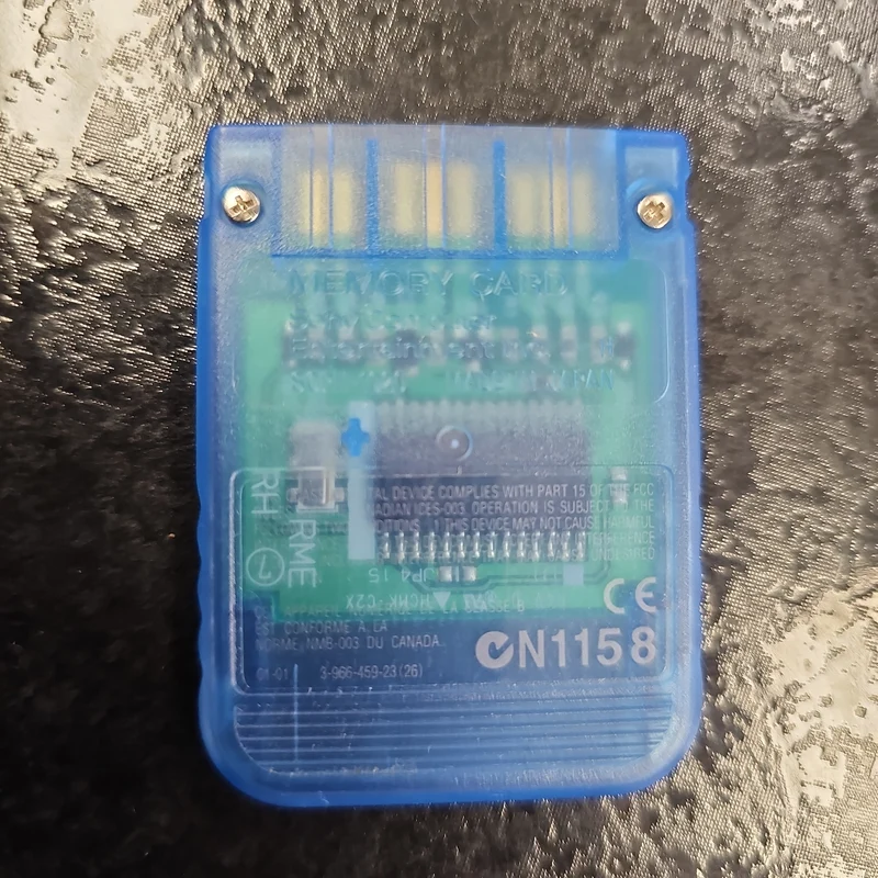 Sony PlayStation 1 PS1 Memory Card Island Blue (SCPH-1020)