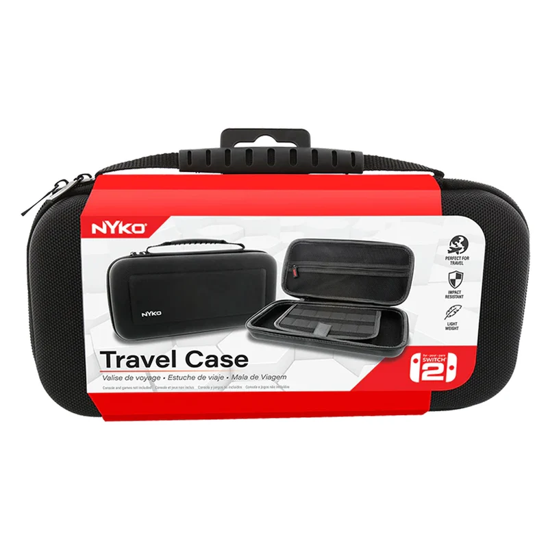 NYKO Protective Travel Case (Black Ballistic Nylon) for Nintendo Switch 2