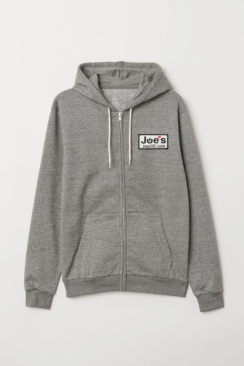 JoesGE Swag Zip Up Hoodie Sweater (Gray) - Clothing