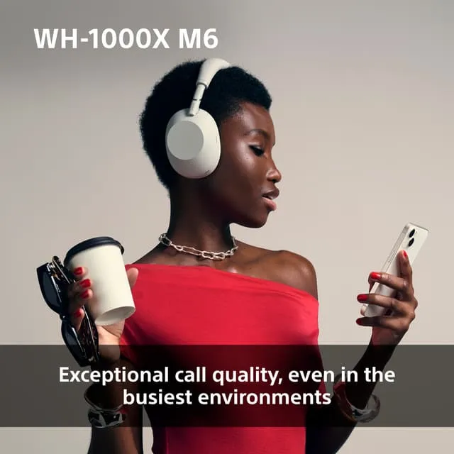 Sony WH-1000XM6 Wireless Noise-Cancelling Headphones, Black