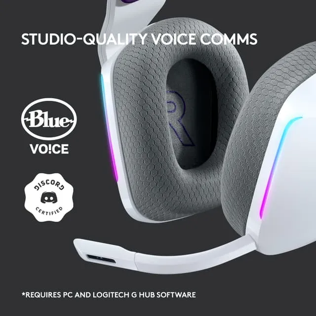 Logitech G733 Wireless Lightspeed RGB Headset, White