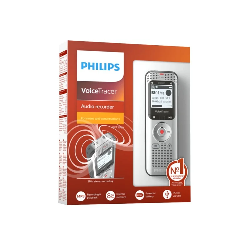 Phillips DVT2050 Voice Tracer Audio Recorder
