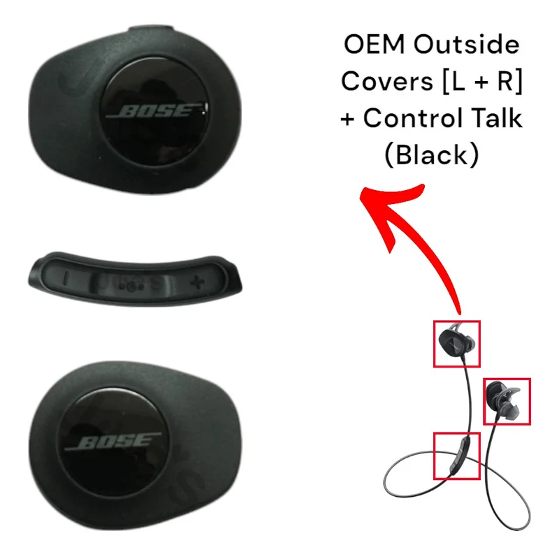 Bose SoundSport Wireless Side Rubber Cover Control Talk Cover - Parts
