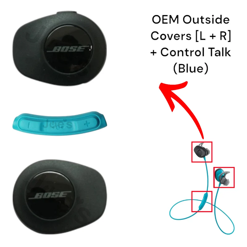 Bose SoundSport Wireless Side Rubber Cover Control Talk Cover - Parts