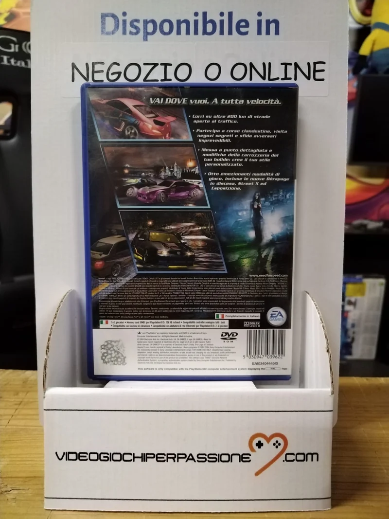 NEED FOR SPEED UNDERGROUND 2 PS2 (usato garantito)(completamente in italiano)