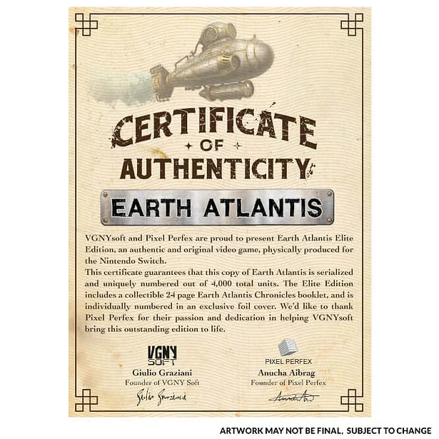 EARTH ATLANTIS - ELITE EDITION- NINTENDO SWITCH