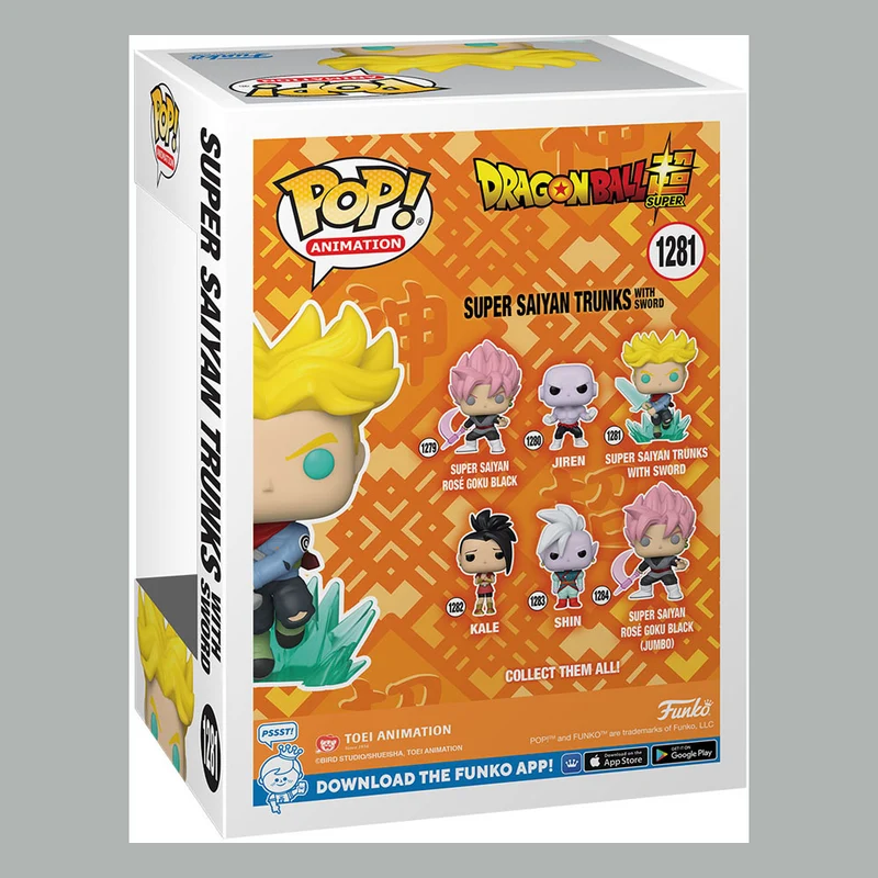 Dragon Ball Super POP! Animation SS Trunks w/ Sword 9 cm