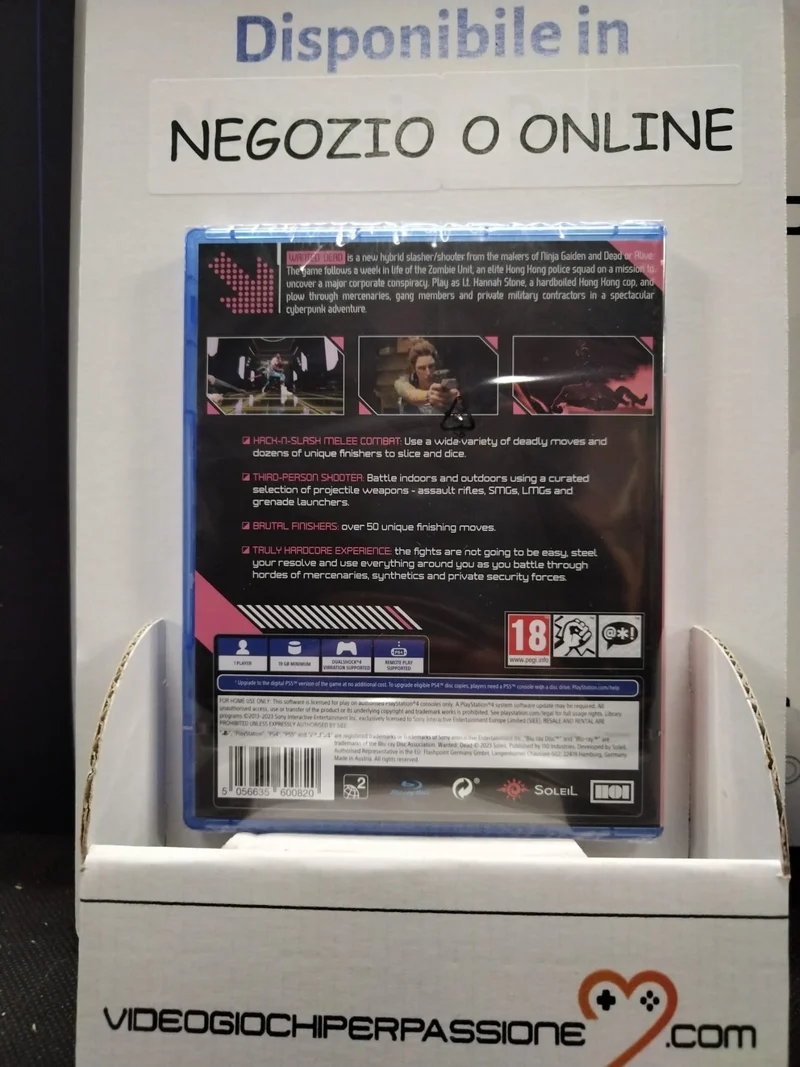 Wanted: Dead Playstation 4 Edizione Europea