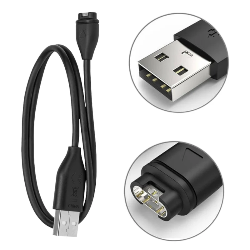 Garmin Smartwatch Replacement Charger Cable USB 1.5' OEM (Black) - Accessories