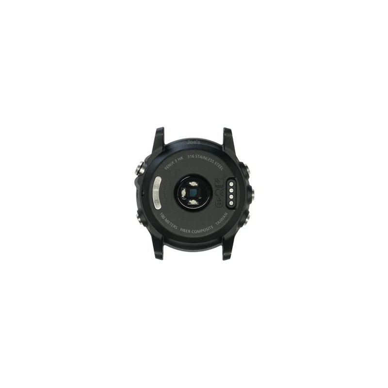 Garmin Fenix 3 HR Back Cover Housing Black Heart Rate Monitor - Parts