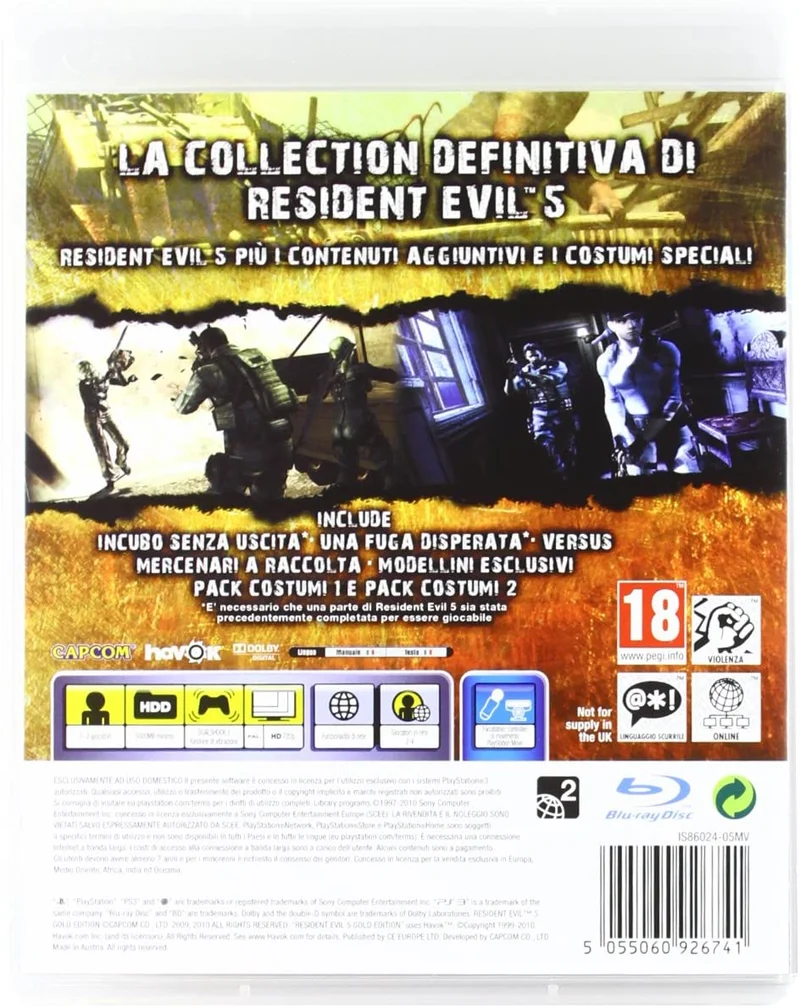 RESIDENT EVIL 5 GOLD EDITION PS3