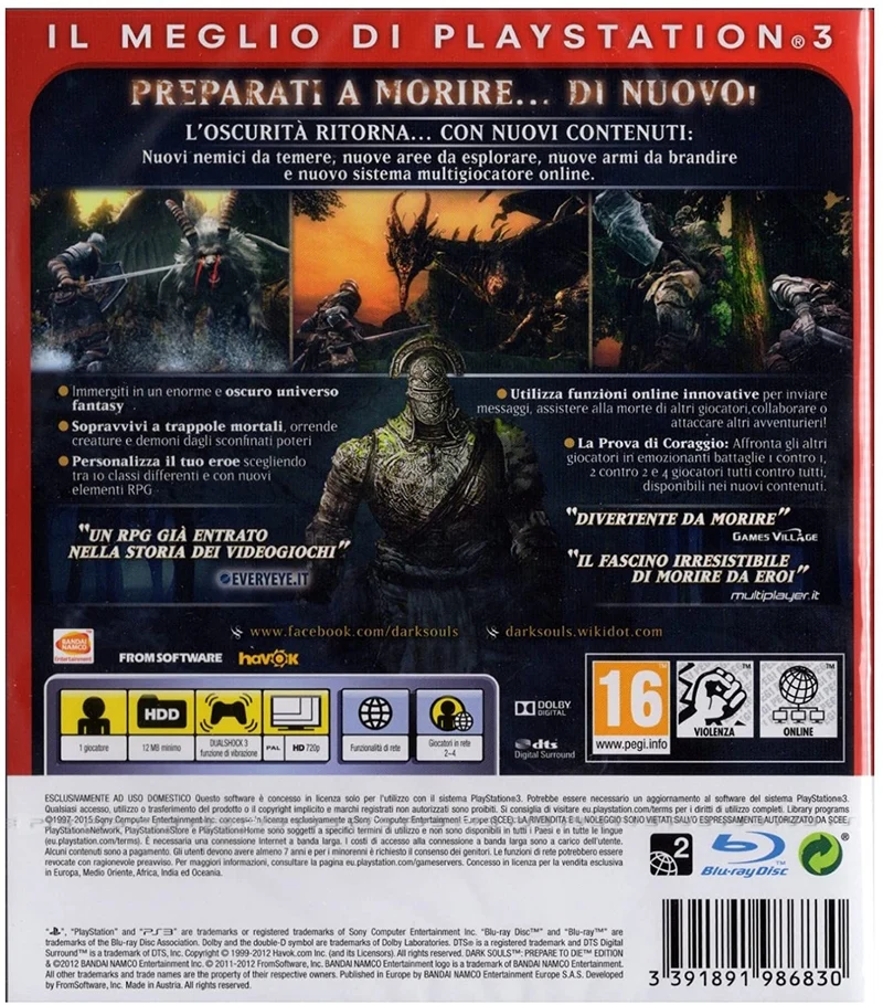 DARK SOULS PREPARE TO DIE EDITION PS3