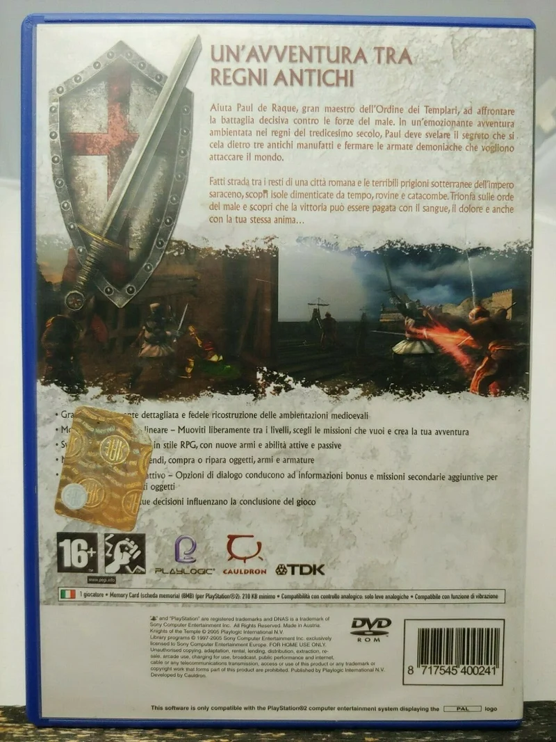 KNIGHTS OF THE TEMPLE II PS2