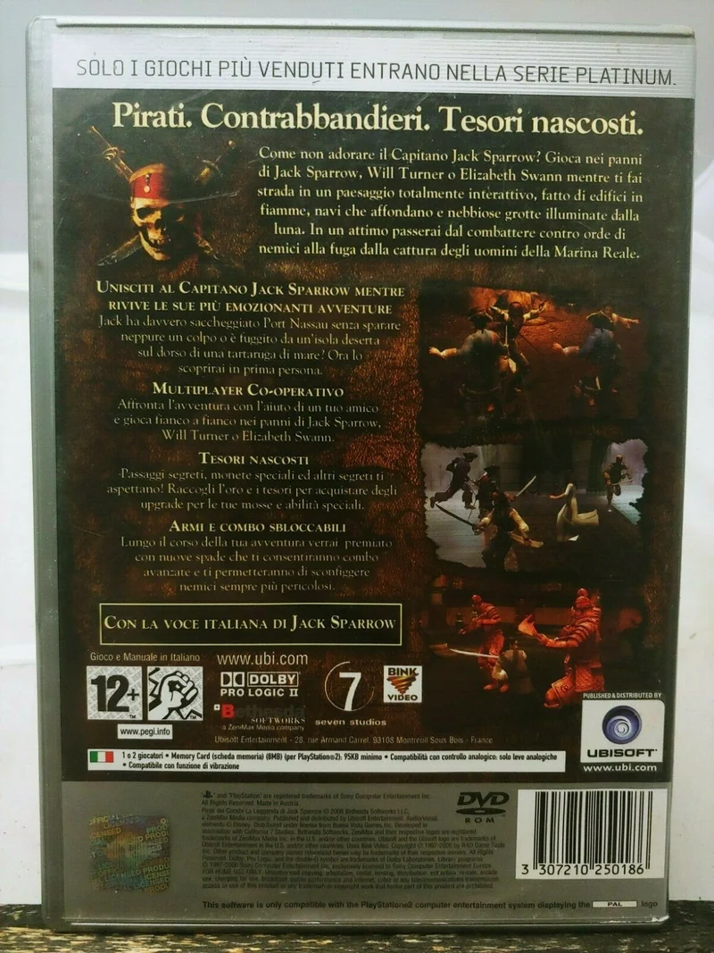 PIRATI DEI CARAIBI ; LA LEGGENDA DI JACK SPARROW PS2