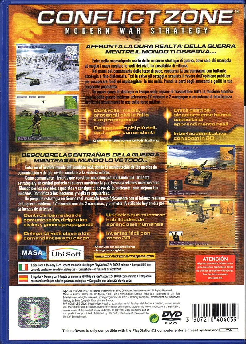 CONFLICT ZONE PS2