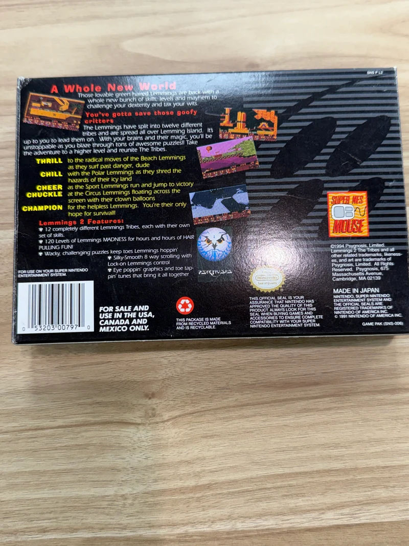 Lemmings 2 The Tribes - Nintendo SNES
