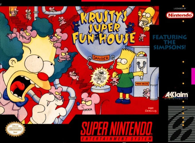 Krusty's Super Fun House - Nintendo SNES