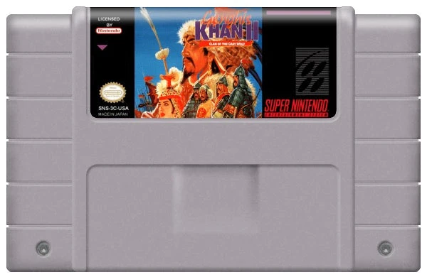 Genghis Khan II Clan of the Gray Wolf - Nintendo SNES