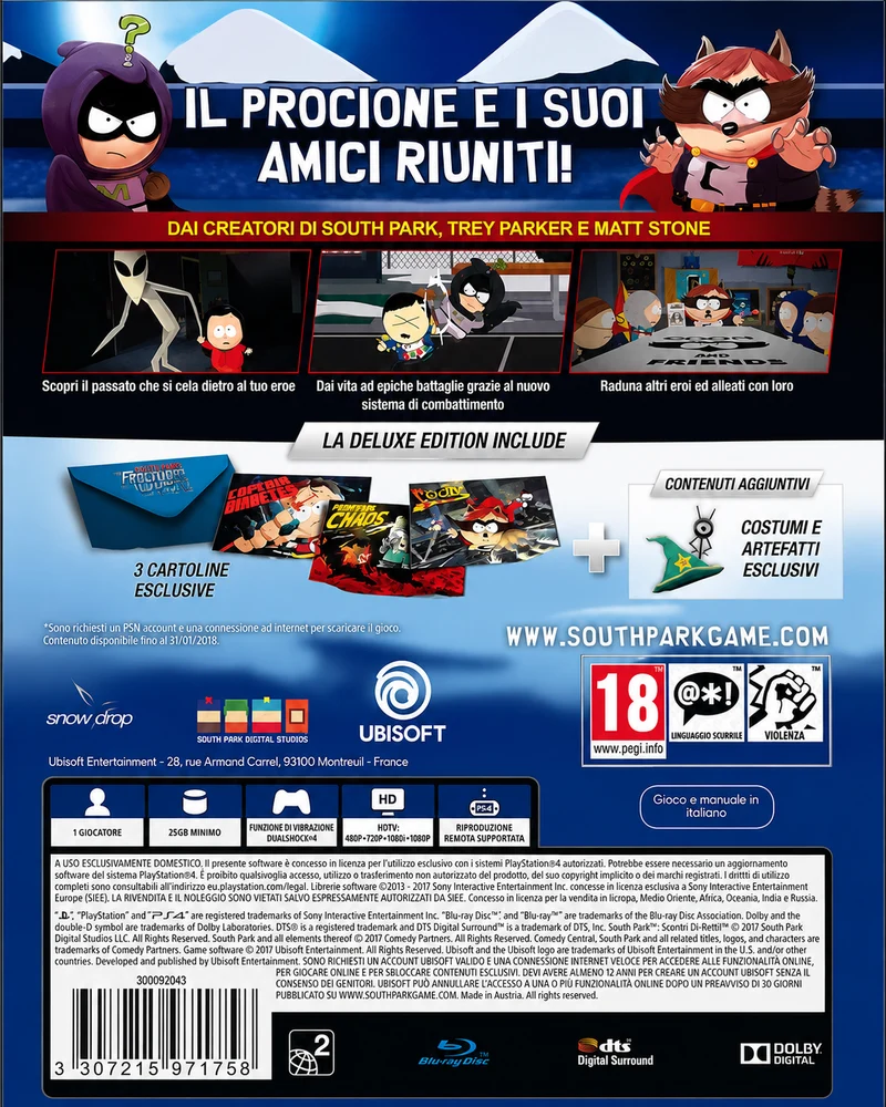 South Park Scontri Di-Retti Deluxe Edition PS4