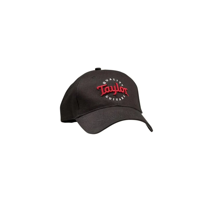 Taylor Black Cap (Red/White Emblem)