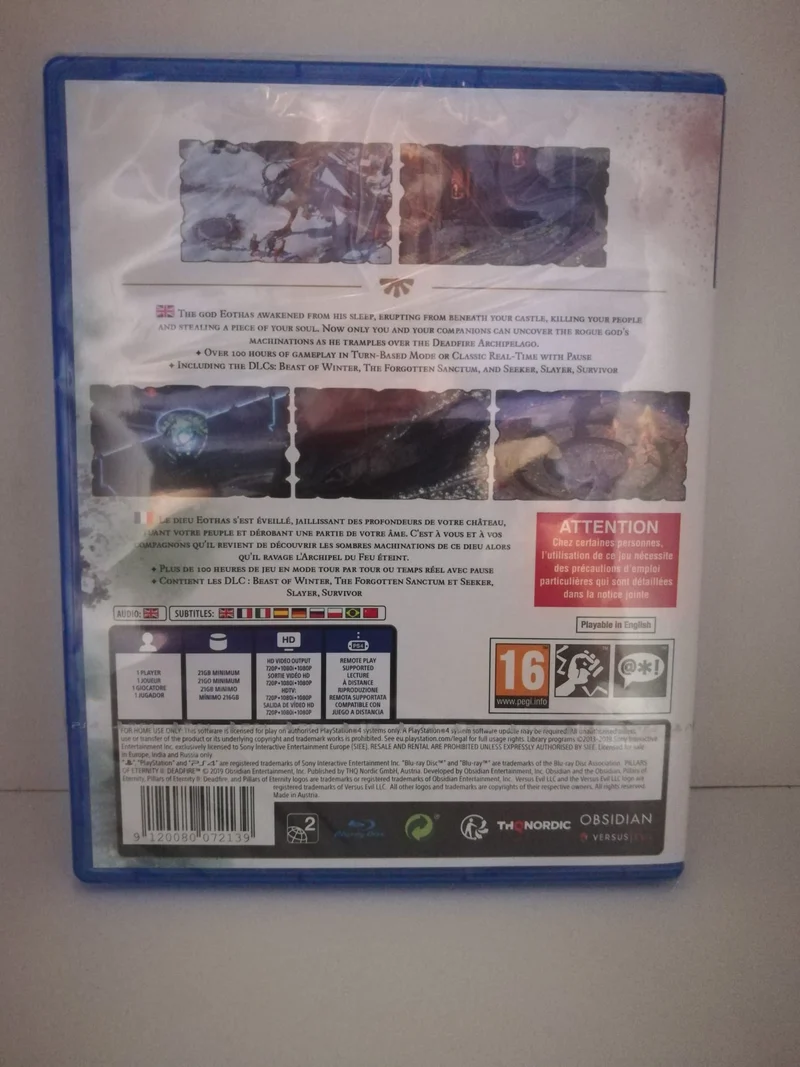 PILLARS OF ETERNITY II DEADFIRE ULTIMATE EDITION PS4 (versione europea)