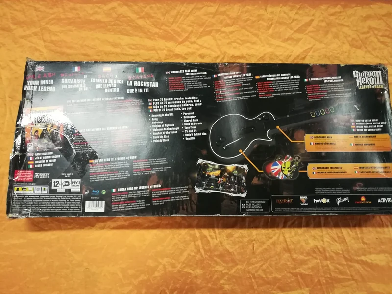 GUITAR HERO 3 LEGENDS OF ROCK PS3 (usato)(manca il sensore da collegare alla ps3)