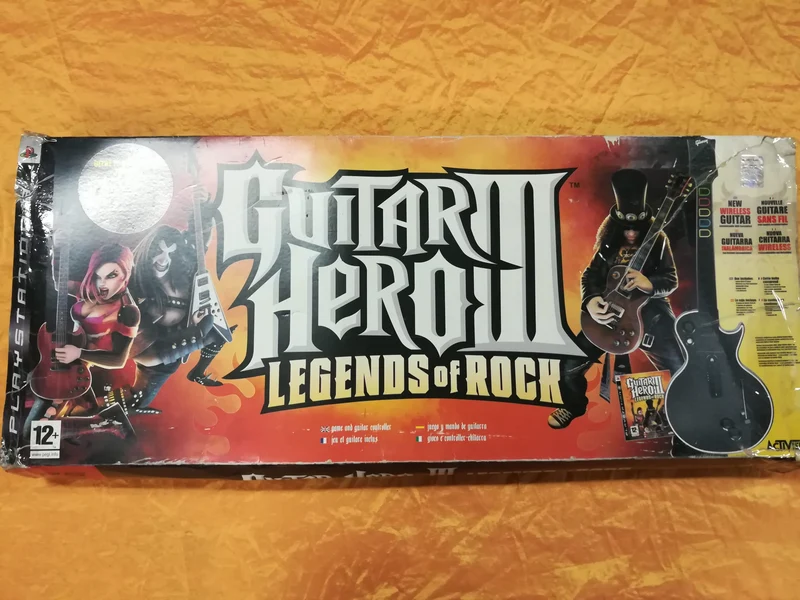 GUITAR HERO 3 LEGENDS OF ROCK PS3 (usato)(manca il sensore da collegare alla ps3)