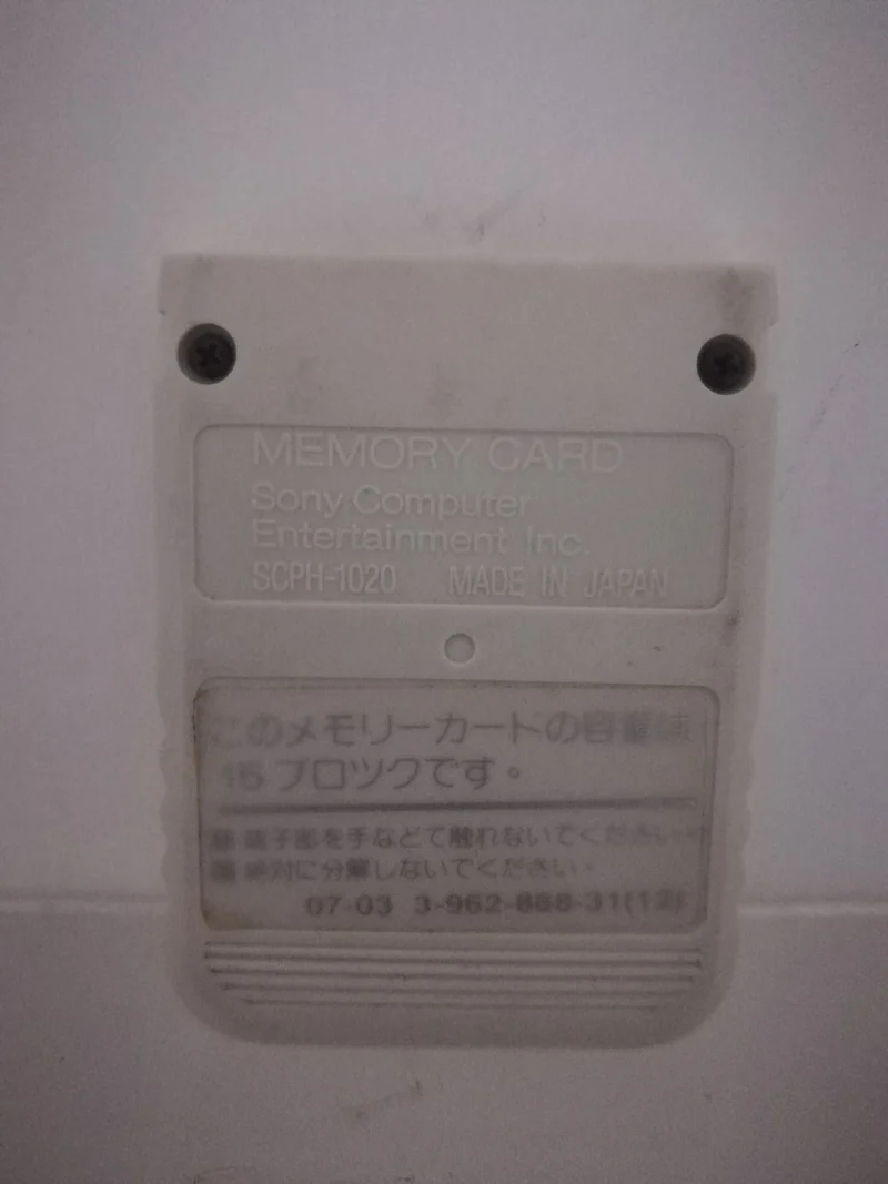 MEMORY CARD PLAYSTATION ONE PS 1 (usato garantito)
