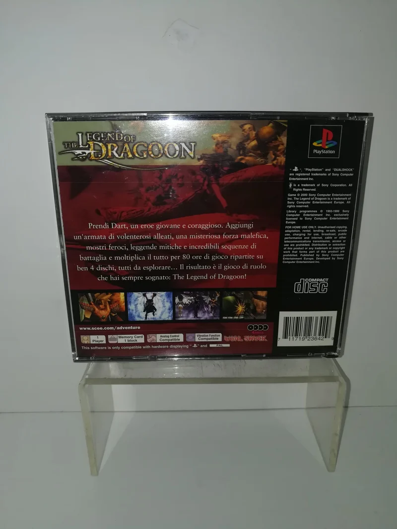 THE LEGEND OF DRAGOON PS1 PAL ITALIANO (usato garantito)
