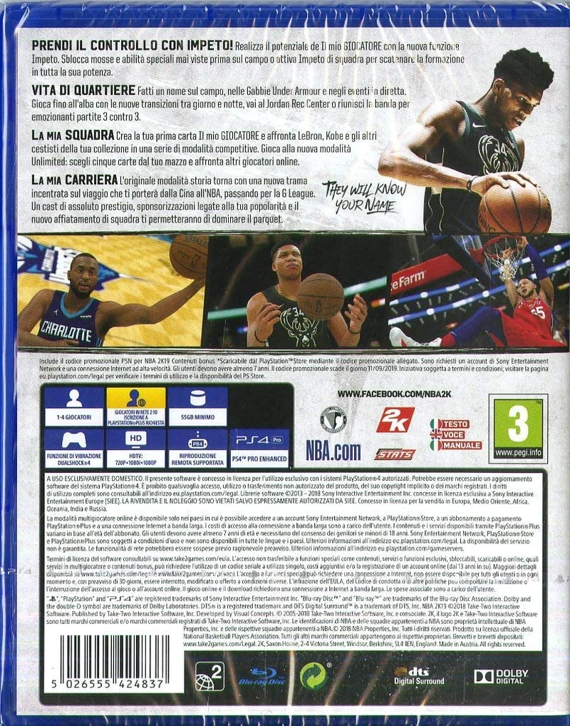 NBA 2K 19 PS4 (usato garantito)(versione italiana)