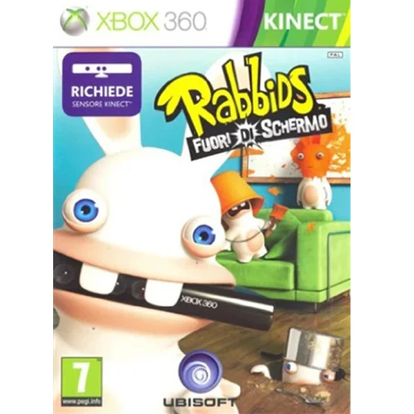 Rabbids Fuori Di Schermo Xbox 360 - Usato