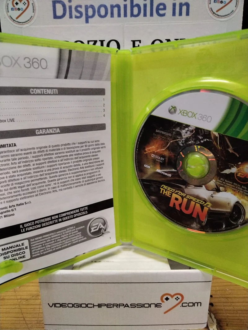 NEED FOR SPEED THE RUN LIMITED EDITION xbox360(usato garantito)(ver. italiana)