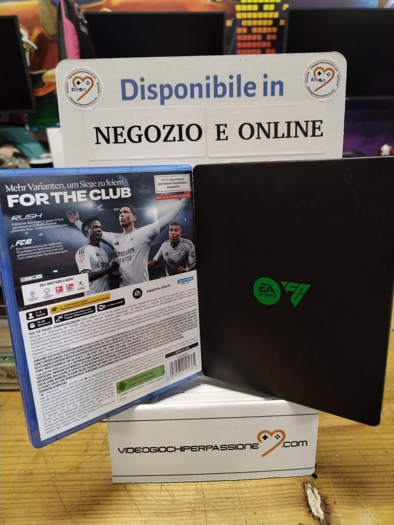 EA Sports FC 25 PS5+Steelbook (usato garantito)(custodia tedesca)(gioco in italiano)