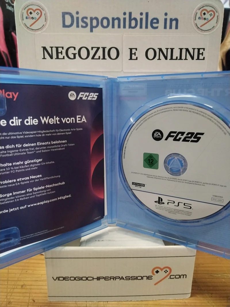 EA Sports FC 25 PS5+Steelbook (usato garantito)(custodia tedesca)(gioco in italiano)