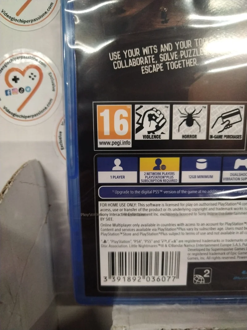 Little Nightmares III Playstation 4 Edizione Europea