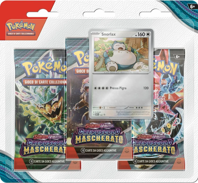 Pokemon Scarlatto e Violetto Crepuscolo Mascherato Blister 3 Buste ITA
