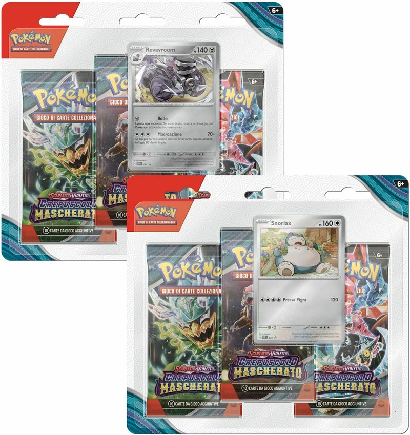 Pokemon Scarlatto e Violetto Crepuscolo Mascherato Blister 3 Buste ITA