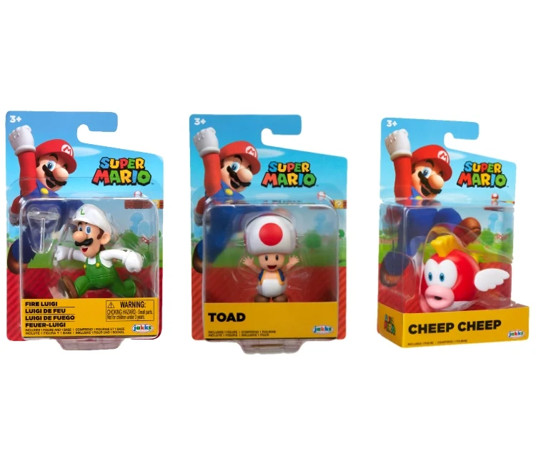 Super Mario Figure Personaggi Assortiti Jakks Pacific 5 cm