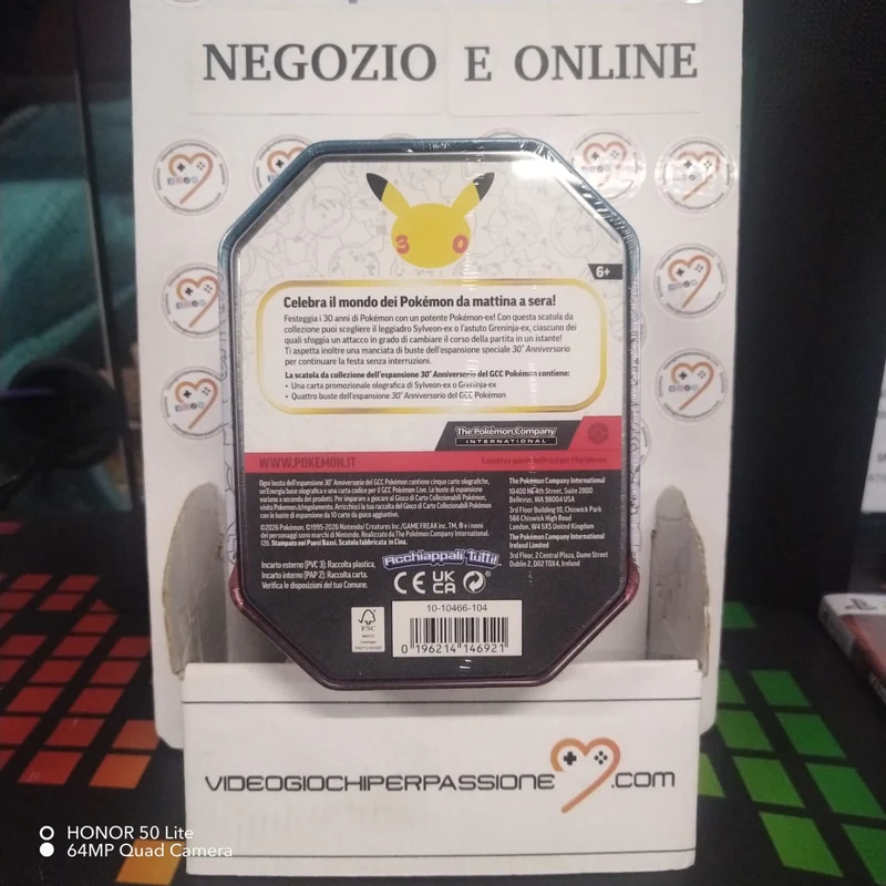 Pokemon ITA 30th Anniversario Tin Greninja-Ex