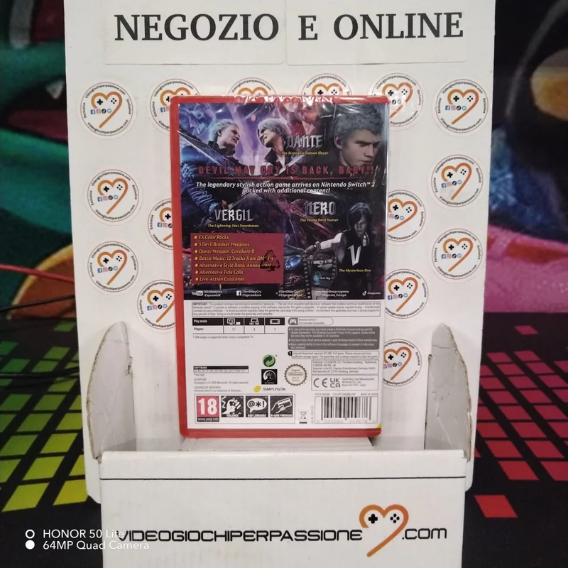 Devil May Cry 5 Devil Hunter Edition Nintendo Switch 2 GAME-KEY CARD