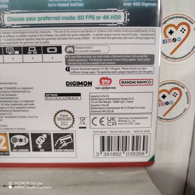 digimon story time stranger nintendo switch 2 GAME-KEY CARD