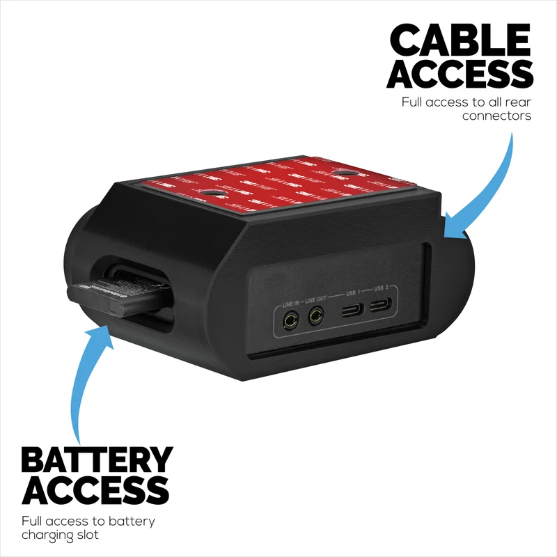Supporto da tavolo per SteelSeries Arctis Nova Pro Wireless, Nova Pro Omni e stazione base Nova Elite: fissaggio sicuro, installazione semplice con viti o nastro VHB.