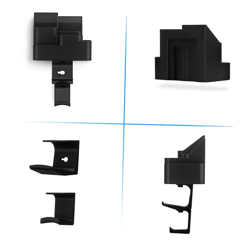 Organizer da parete per telecomando e giochi – Supporto per telecomando/cellulare con ganci rimovibili per cuffie e controller