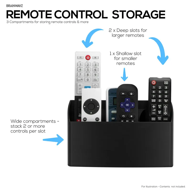Supporto per telecomando TV e organizer per giochi a parete – Supporto per telecomando con ganci per cuffie e controller rimovibili