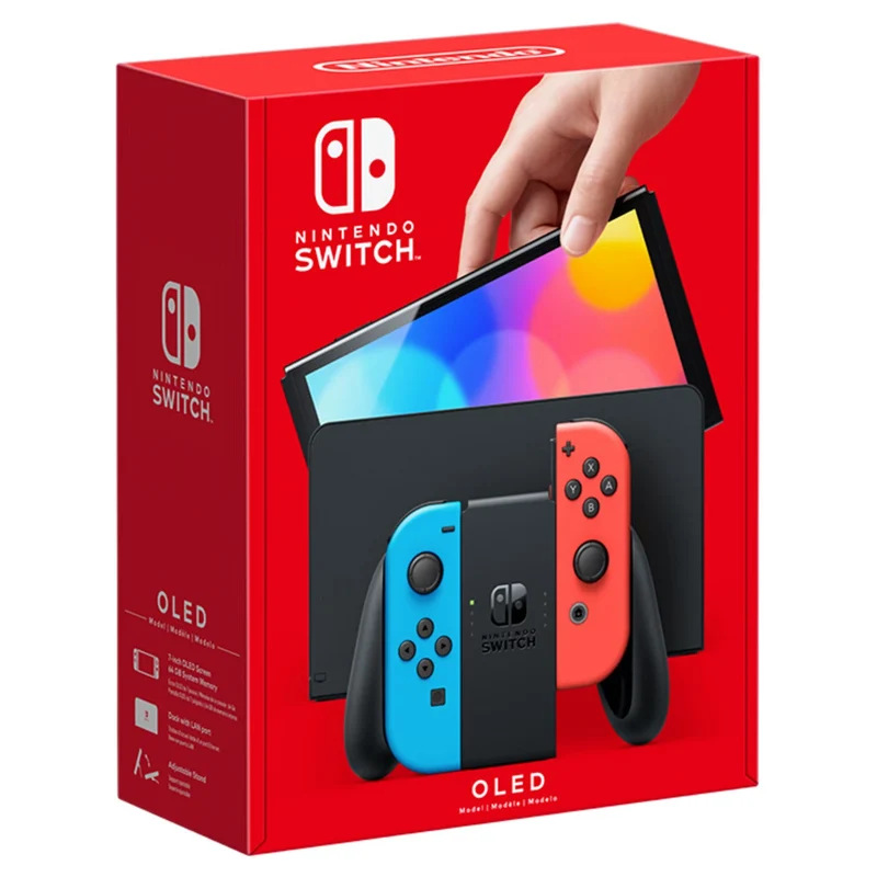Nintendo Switch OLED Model | Color Rojo Neón / Azul Neón
