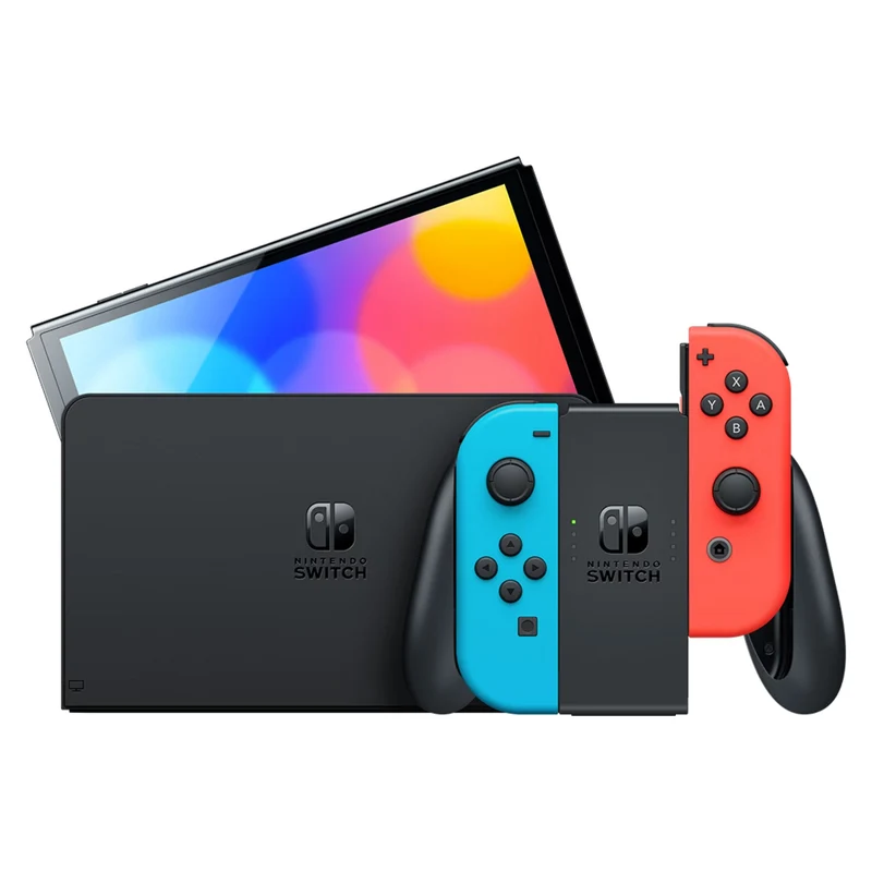 Nintendo Switch OLED Model | Color Rojo Neón / Azul Neón