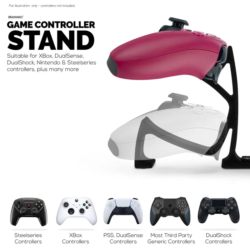 Supporto per controller di gioco da tavolo - Contiene 4 controller, supporto per gamepad per PS5, Xbox, PlayStation, Nintendo, Legacy, Retro e altro