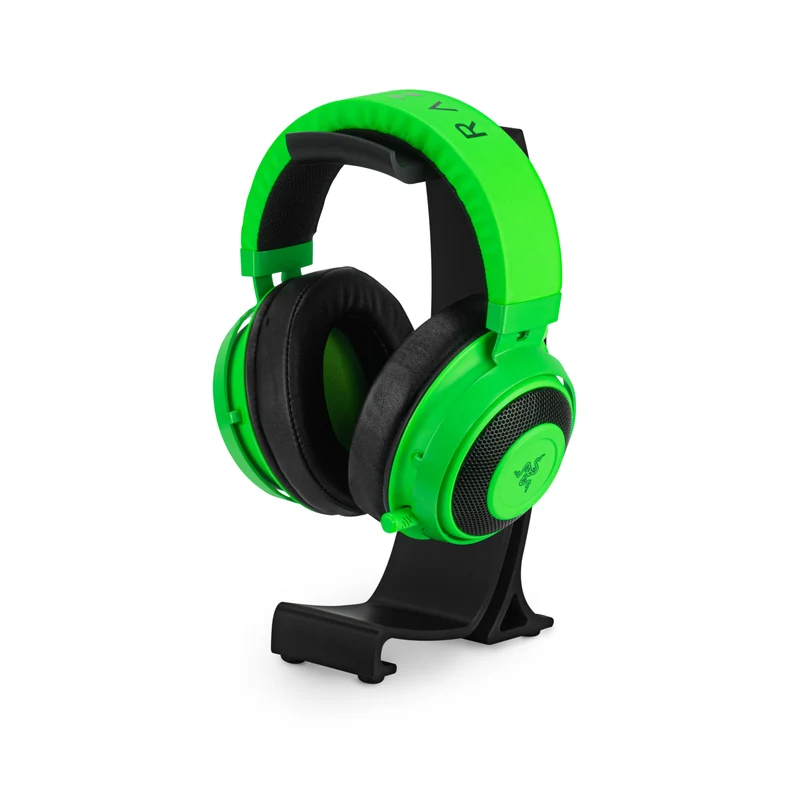 Supporto per cuffie da tavolo - Supporto curvo con base antiscivolo e gestione dei cavi - Compatibile con SteelSeries, Sennheiser, Razer, Bose, Sony e altri
