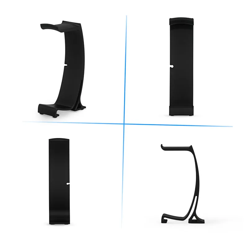 Supporto per cuffie da tavolo - Supporto curvo con base antiscivolo e gestione dei cavi - Compatibile con SteelSeries, Sennheiser, Razer, Bose, Sony e altri